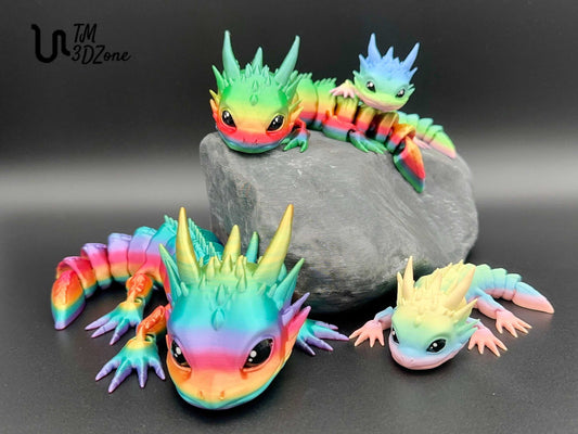 Süßer kleiner Drache in Regenbogenfarben - üßer kleiner Drache - TM Zone Shop