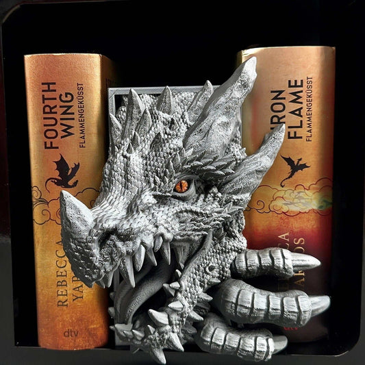 Drachen-Deko für Bücherregal , Buchecke, Book Nook, Dekoration für Bu - Drachen Deko - TM Zone Shop